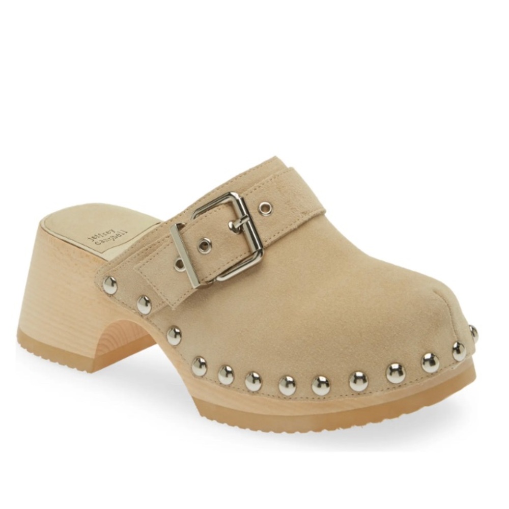 New Jeffrey Campbell Ichlieb Buckle Clog Sandal